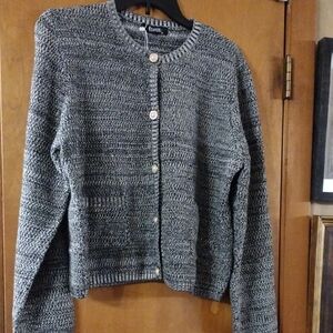 Zanzea Black And White Cardigan Sweater